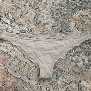 Cheeky light grey bikini bottom